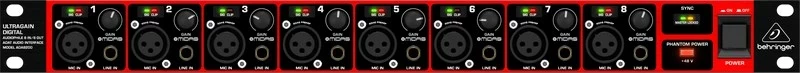 Interface audio Behringer ADA8200, 8 kanale, 24-bit DSP, 48 kHz, i zi