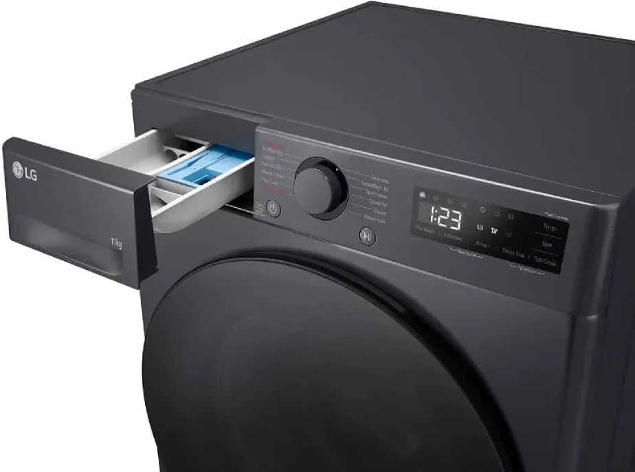 Lavatrice LG F4WR511S2M 11 kg 1400 rpm larje me avull klasa energjetike A e zezë