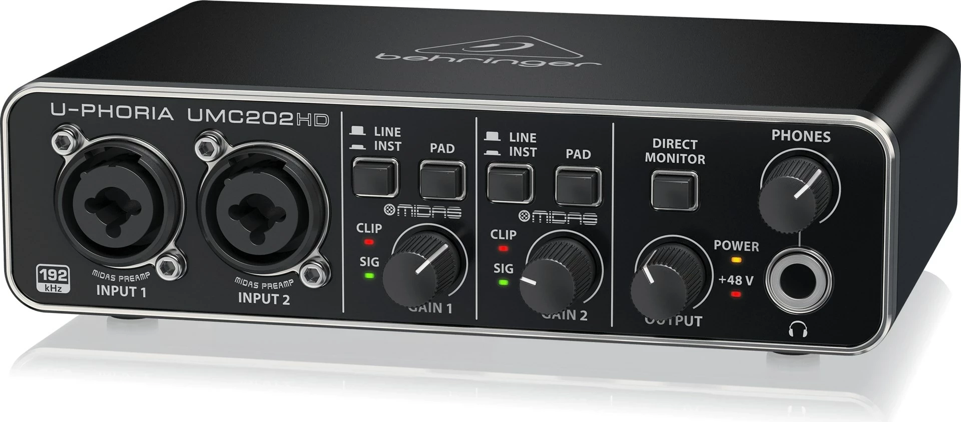 Interfejs audio Behringer UMC202HD, e zezë