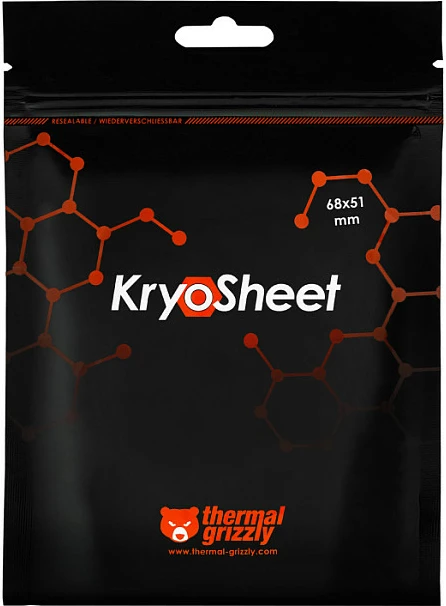 Pad termik Thermal Grizzly KryoSheet 68 x 51 mm, antracit