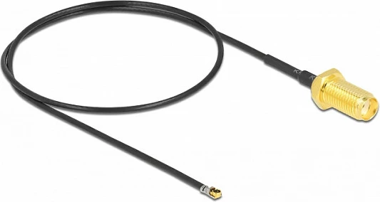 Kabllo antene DeLOCK 12664, SMA në MHF 4L LK, 0.35 m, e zezë