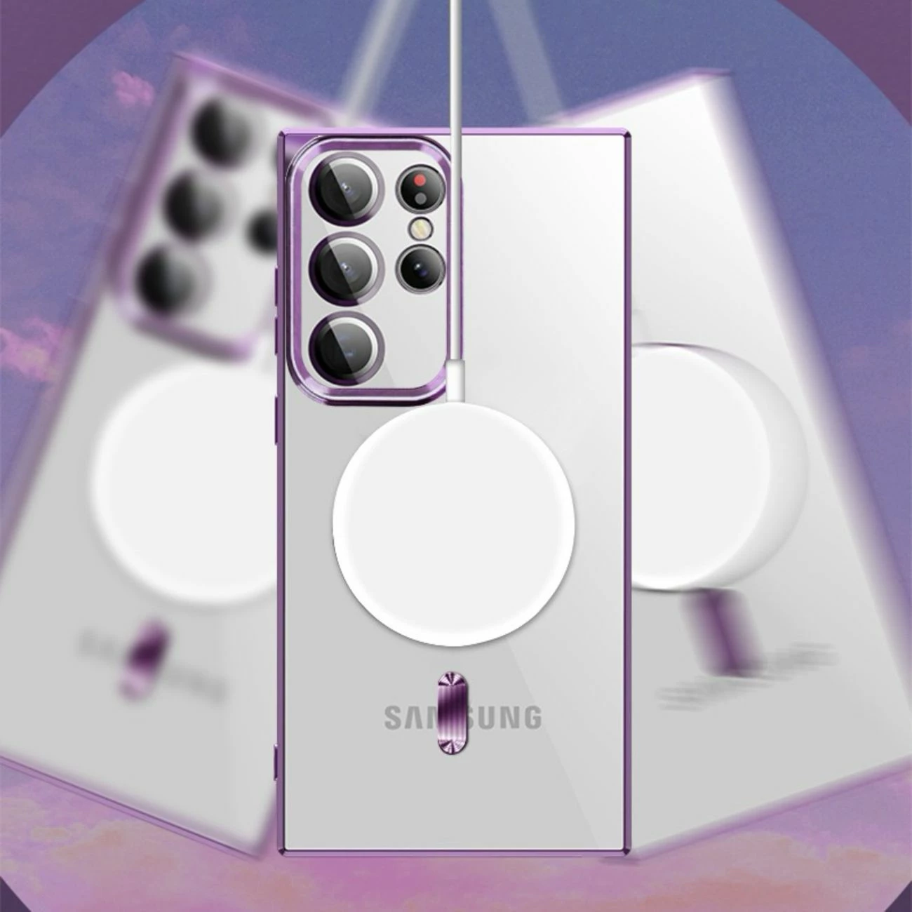 Mbështjellës Wozinsky Electroplated MagSafe për Samsung Galaxy S24 FE, Ari