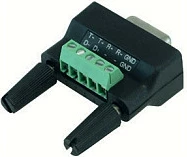 Adapter ROLINE 12.02.1174 USB-A në RS-422/RS-485, i zi