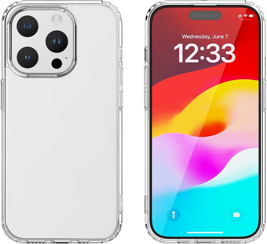 Mbështjellës 4smarts 540603, Apple, iPhone 15, 15.5 cm (6.1"), Transparent