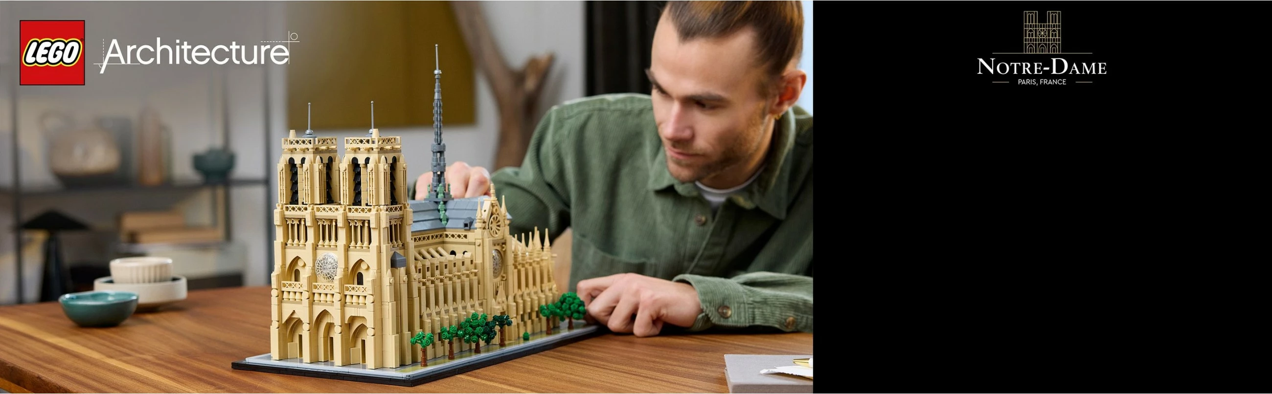 Set ndërtimi LEGO Architecture Notre-Dame de Paris, 4383 pjesë, plastikë, shumëngjyrësh