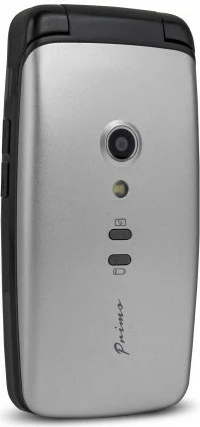 Celular Doro Primo 406, Clamshell, 2.4", 0.3 MP, Bluetooth, 1050 mAh, Ngjyrë e zezë, Argjendtë