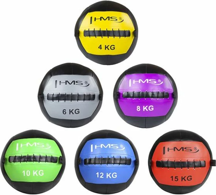 Top për stërvitje HMS Wall Ball, 10 kg, i gjelbër