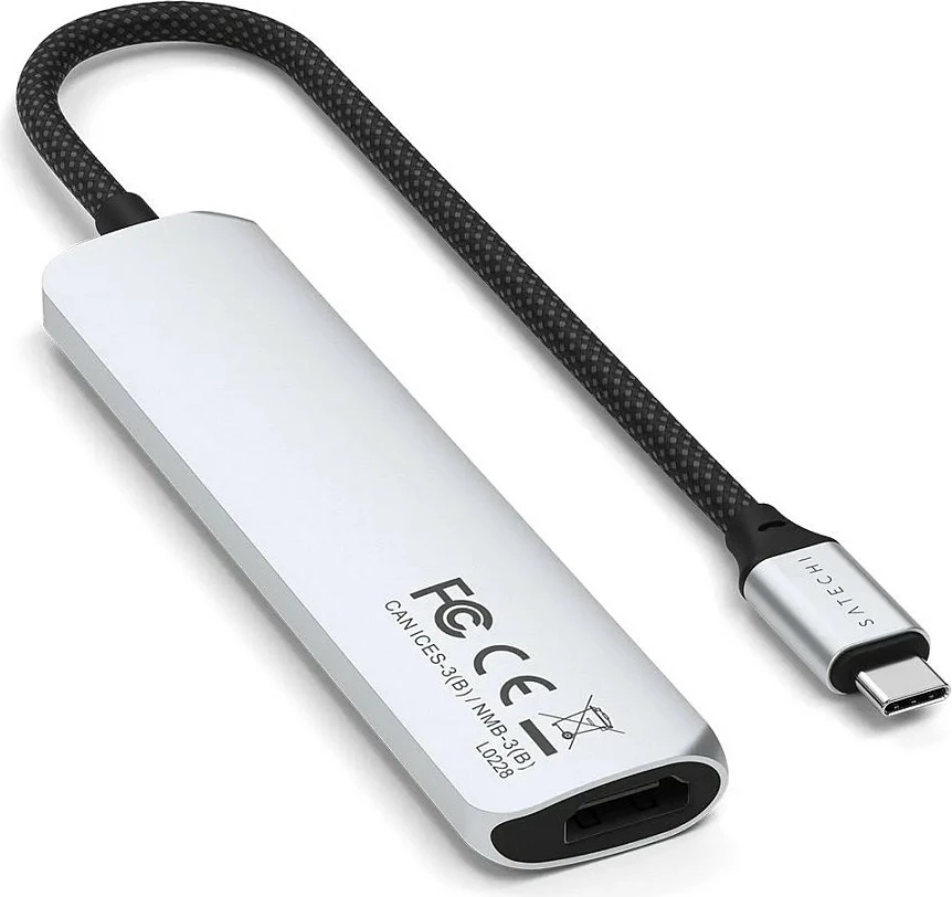 Hub USB-C Satechi Slim Multi-Port 6-në-1 ST-P6SS, argjendtë