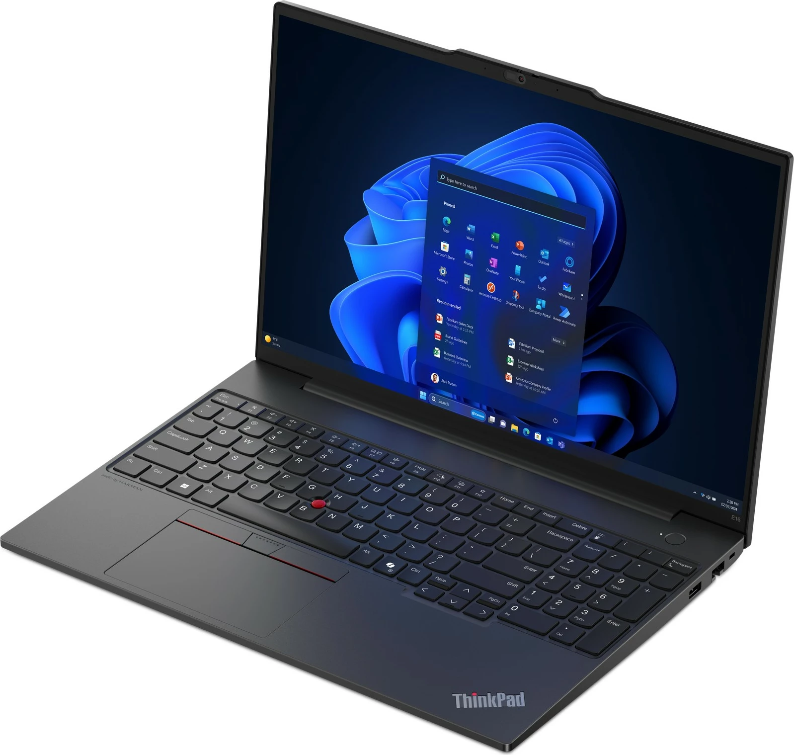 Laptop Lenovo ThinkPad E16, Intel Core Ultra 7, 32 GB, 1 TB, 16", Windows 11 Pro, e zezë