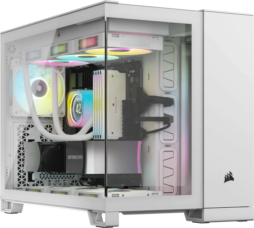 Kasë Corsair 2500X, Midi Tower, mATX, e bardhë