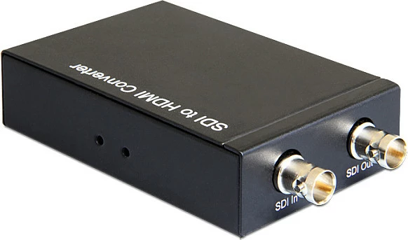 Konvertues SDI në HDMI DeLOCK 93237, 2x BNC (F), HDMI-A, i zi