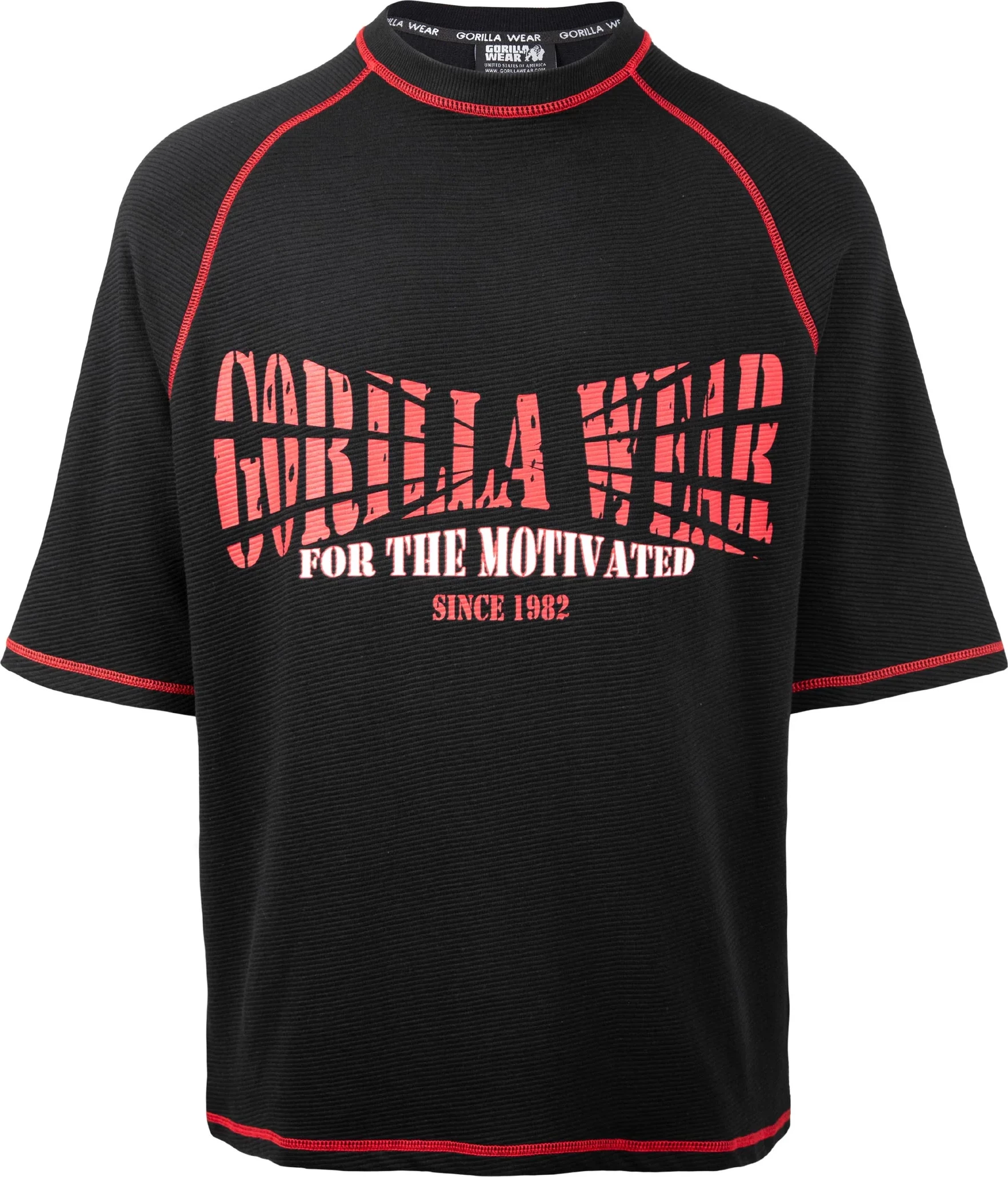 Finley Oversized T-Shirt - Black/Red [Madhësia: 2XL]