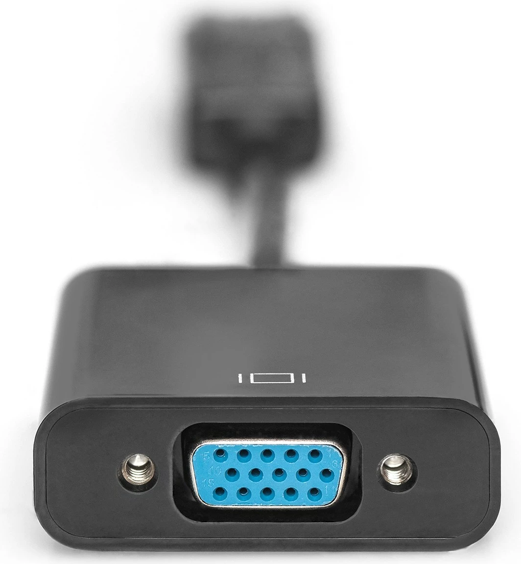 Adapter DisplayPort në VGA Digitus 0.15m, i zi