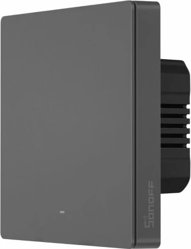 Ndërprerës muri smart Wi‑Fi SONOFF M5-1C-86, 1-kanal, standard EU 86, gri e errët