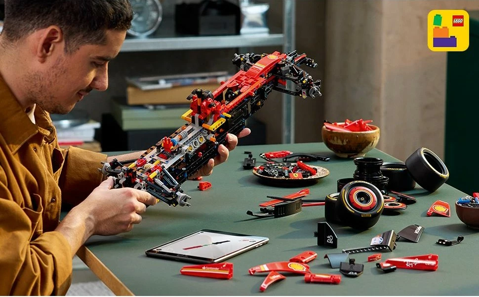 Set ndërtimi LEGO Ferrari SF-24 F1, 1361 pjesë, plastikë, shumëngjyrësh