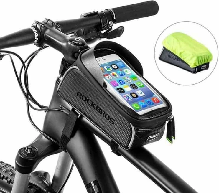 Çantë telefoni për biçikletë Rockbros, e zezë