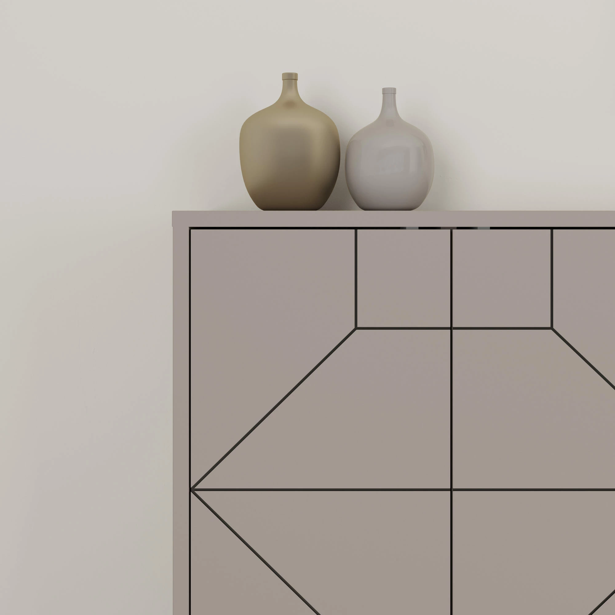 Konsol Skye Decor, ngjyrë mocha e çelët, 183 cm