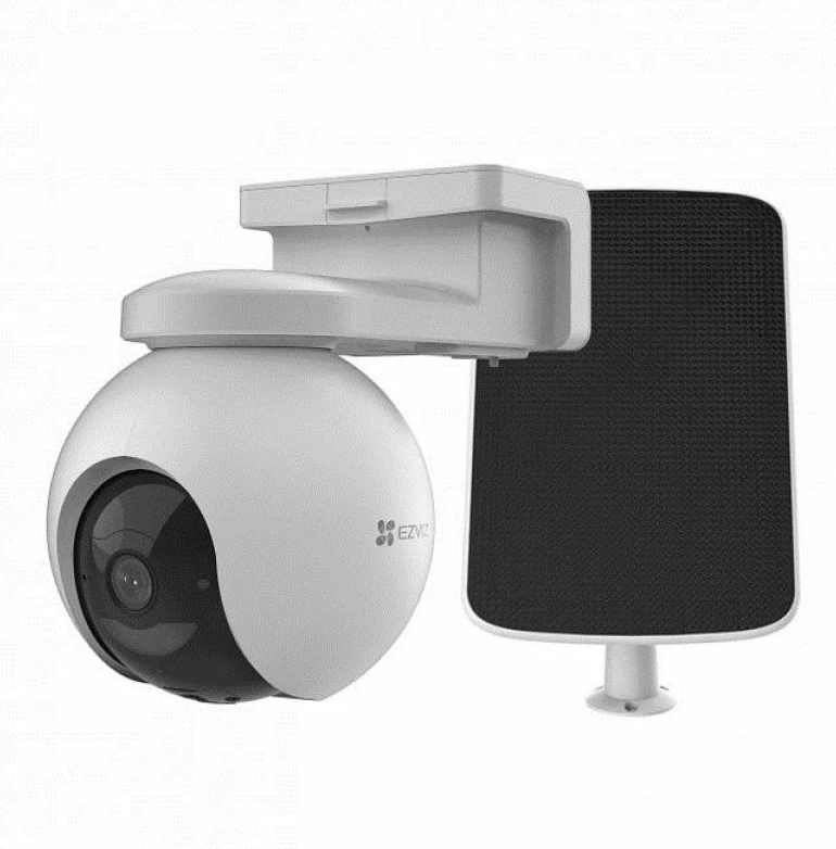 Kamerë sigurie IP me panel diellor ezviz HB8 4G, e bardhë