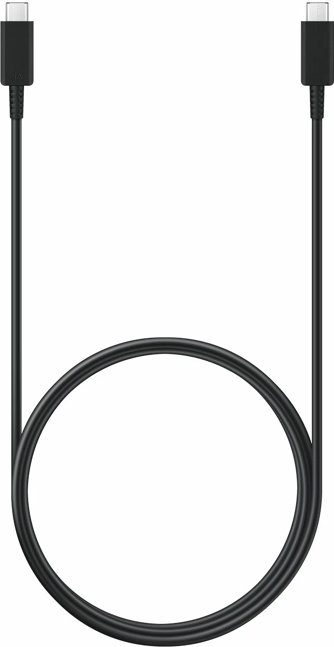 Kabllo Samsung USB-C në USB-C EP-DX510JBEGEU, 1.8m, 5A, E zezë