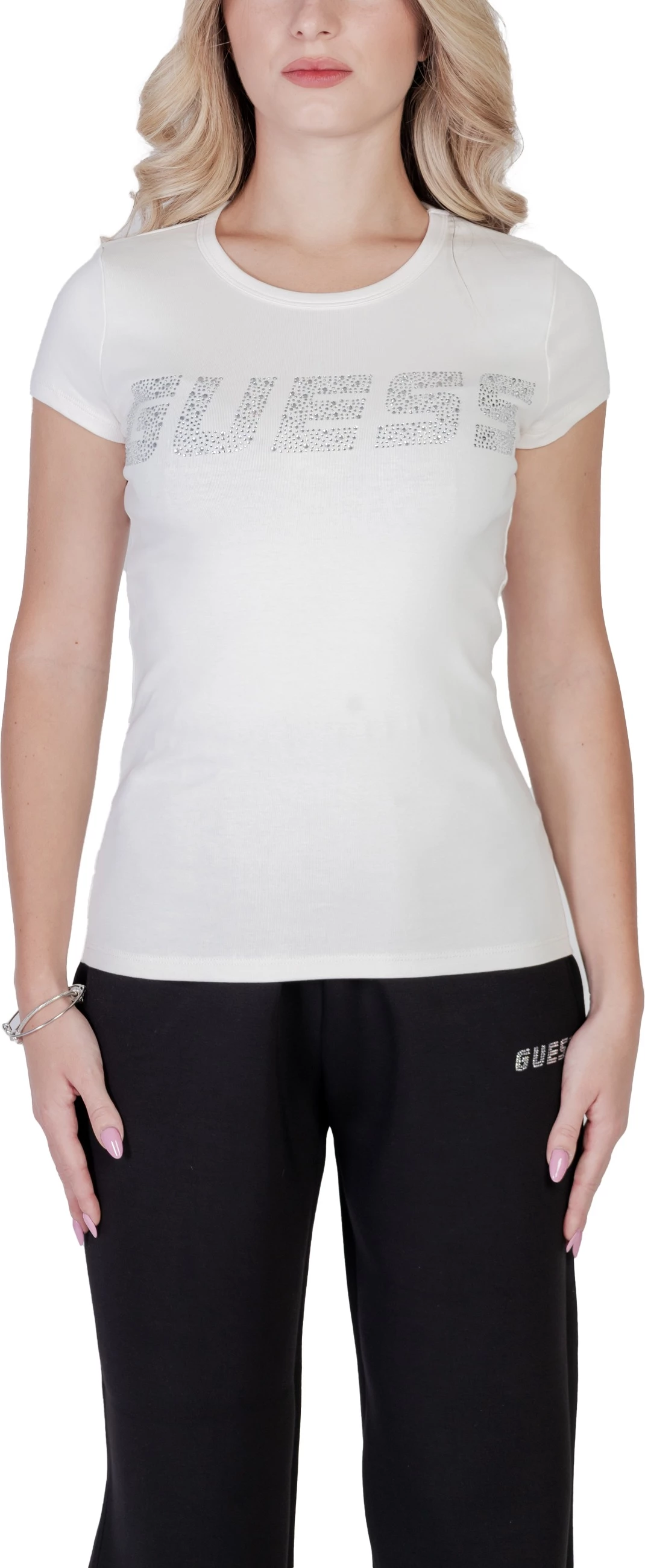 Maicë për femra Guess Active KIARA SS V4BI16 KCIV1, krem