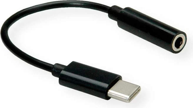 Kabllo adapter VALUE 12.99.3214, USB-C në 3.5mm (female), 0.13 m, e zezë