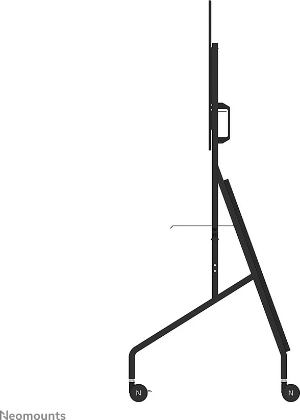 Karrocë multimedia Neomounts FL50-525BL1, Newstar, për ekrane të sheshta deri në 86", e zezë
