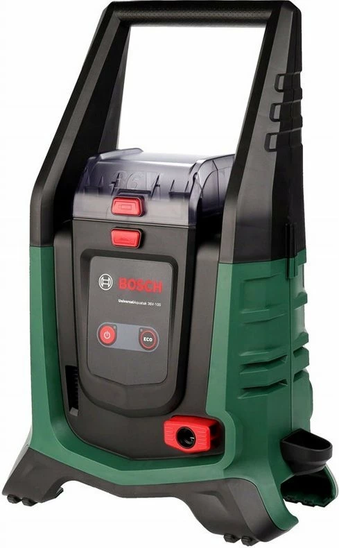 Larëse presioni Bosch UniversalAquatak 36V-100 36V, 100 bar, tub 4 m, trup pa bateri/karikues, jeshile/zezë
