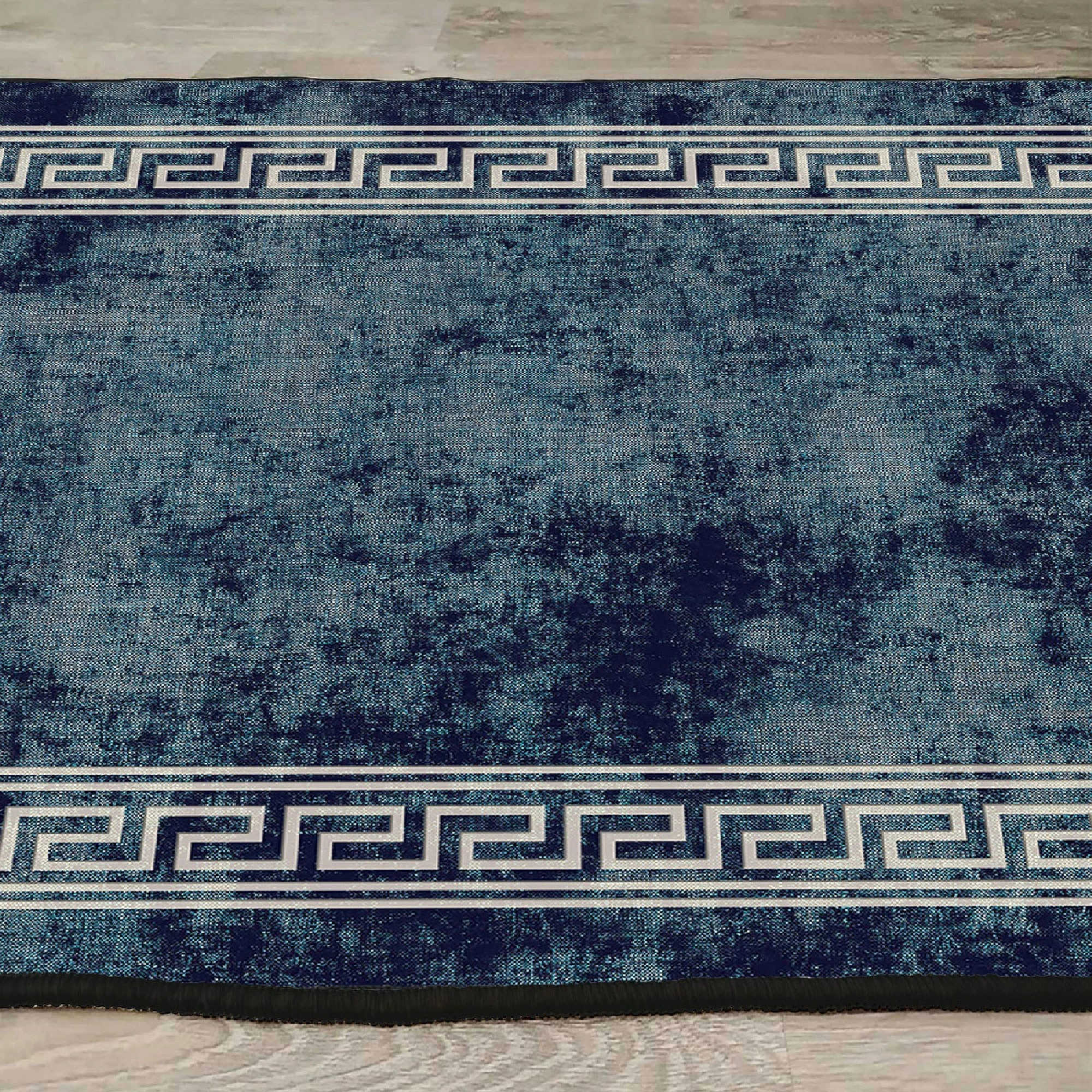 Qilim Velvet Conceptum Hypnose, Els2150, ngjyrë blu e errët, 120x180cm