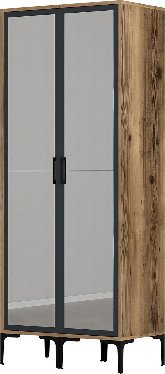 Dollap Hanah Home, Kumsal RR, ngjyrë arre dhe antracit