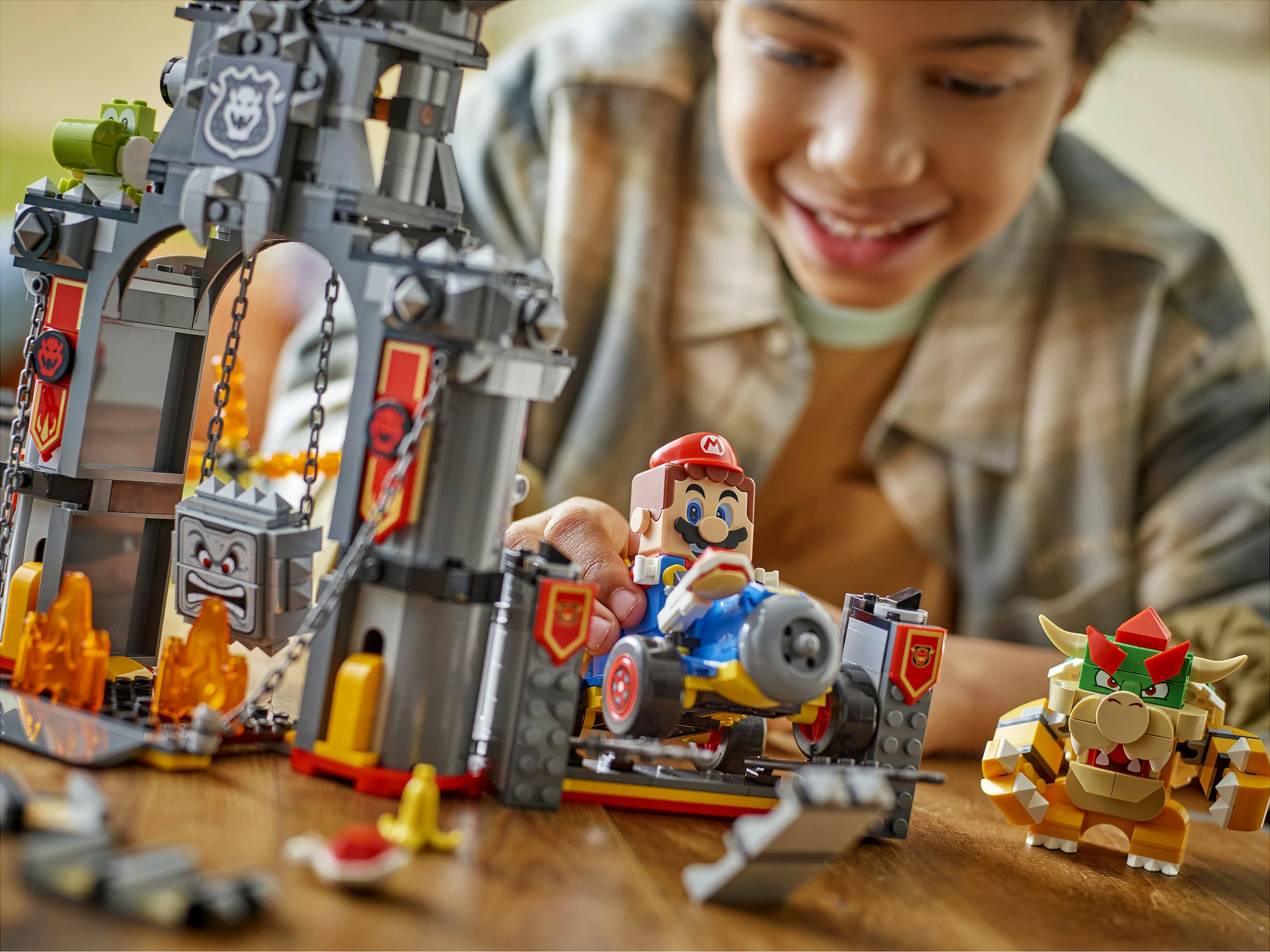 Set ndërtimi LEGO Super Mario Mario Kart 72039 Bowser's Castle, 1068 pjesë, 9+, multikolor