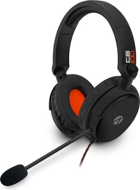 Kufje gaming 4Gamers STEALTH C6-100, me kabllo 3.5mm, stereo, me mikrofon, E zezë