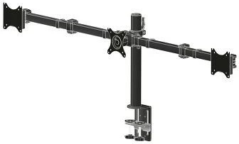 Mbajtës tavoline për 3 monitorë iiyama DS1003C-B1, kapëse, rregullim lartësie, VESA 100x100, e zezë