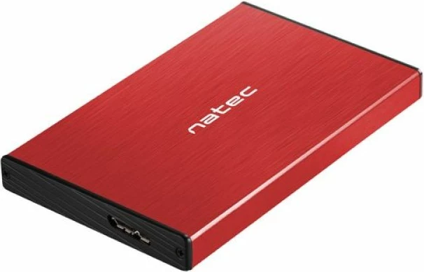 Kutia për hard disk të jashtëm NATEC Rhino Go NKZ-1279, e kuqe
