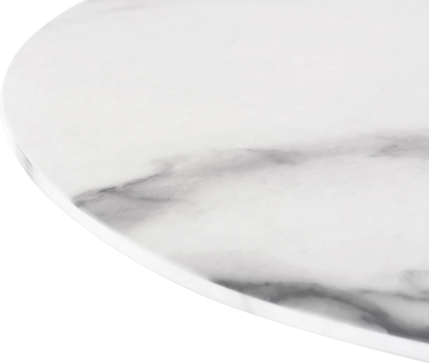 Tavolinë ngrënieje PRENTIS FH9770.01, sipërfaqe qeramike 12mm, mermer i bardhë, këmbë metalike të bardha, 180x90x76H cm