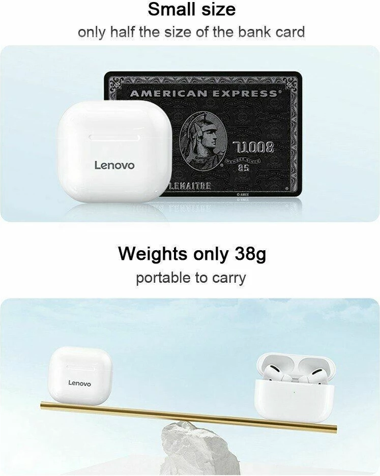 Dëgjuese Lenovo LP40, të bardha
