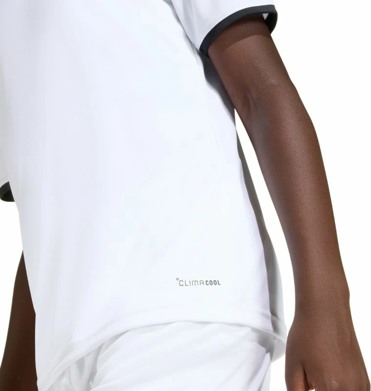 Fanellë futbolli për fëmijë adidas, e bardhë dhe e zezë