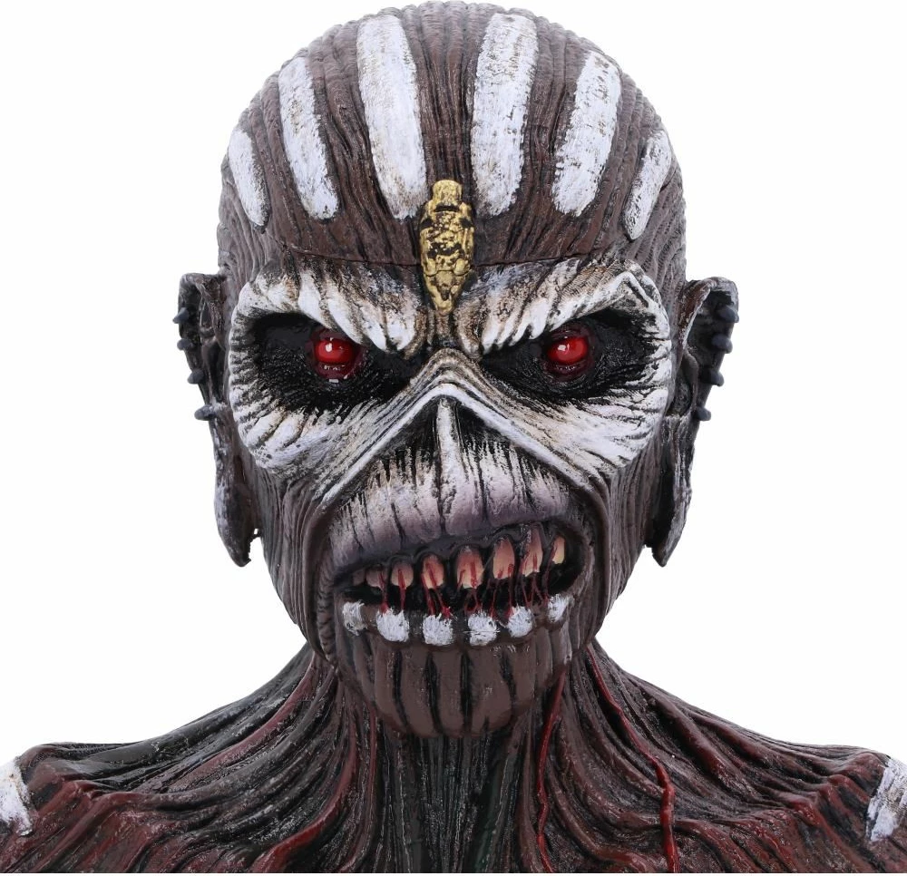 Kuti dekorative bust skulpturë NEMESIS NOW Iron Maiden The Book of Souls, rezinë, e pikturuar me dorë