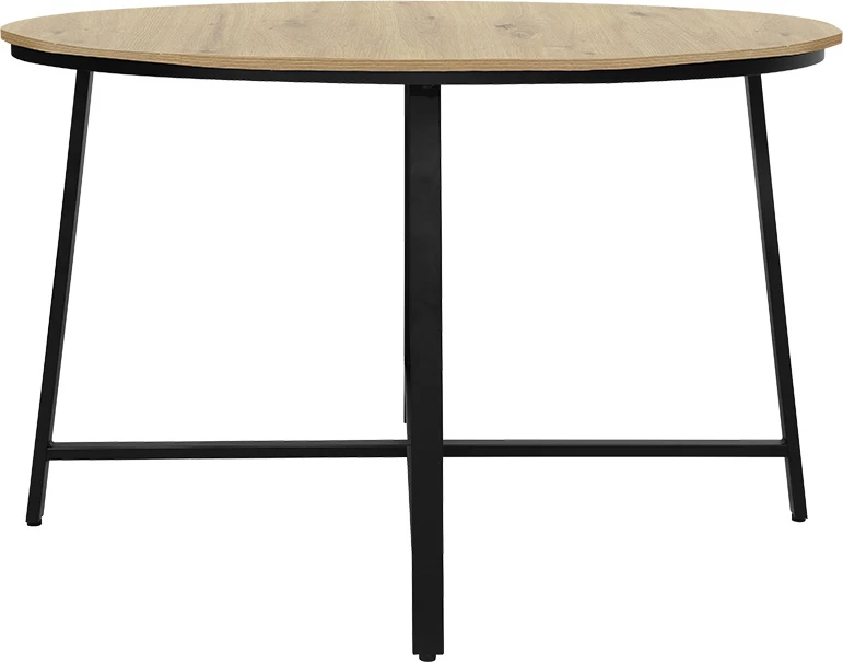 Tavolinë Gianno natyrale-këmbë e zezë D120x76cm