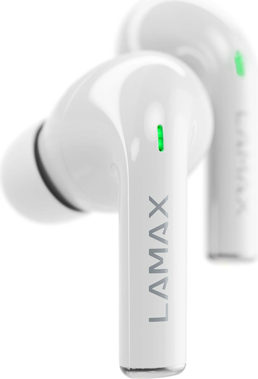 Kufje Lamax Clips1 in-ear, Bluetooth 5.3, 35 orë, bardhë