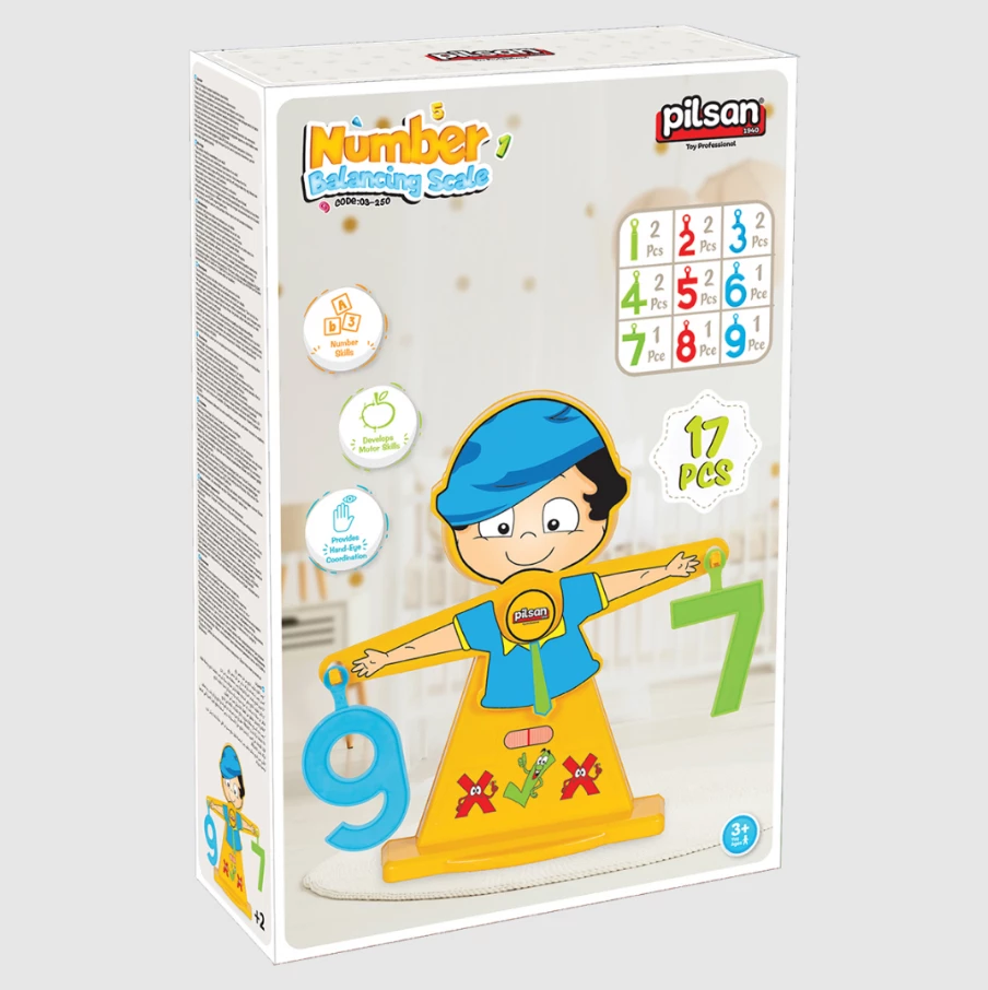 Lodër për fëmijë Pilsan Number Balance 17 pjesë