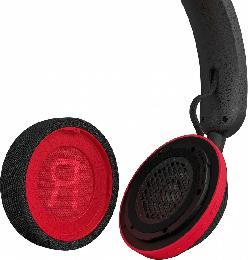 Kufje Philips TAA6219BK/00 on-ear wireless Bluetooth 5.4 karikim diellor bateri 80h IP55 me mikrofon, të zeza/ të kuqe