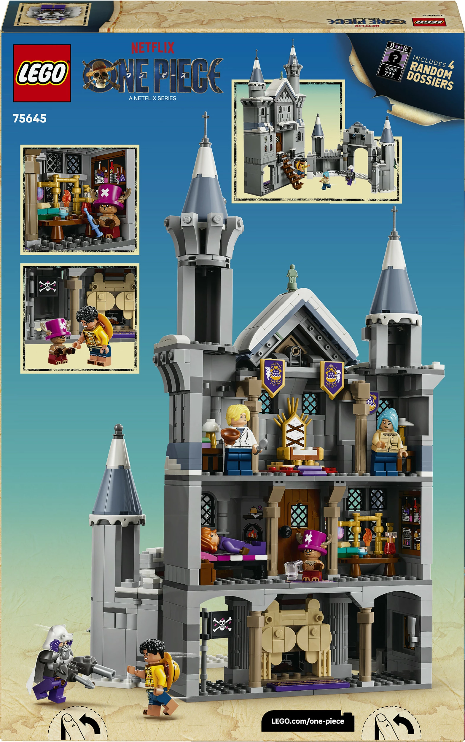 Set LEGO One Piece 75645 Battle at Drum Castle, 1038 copë, 9+, gri