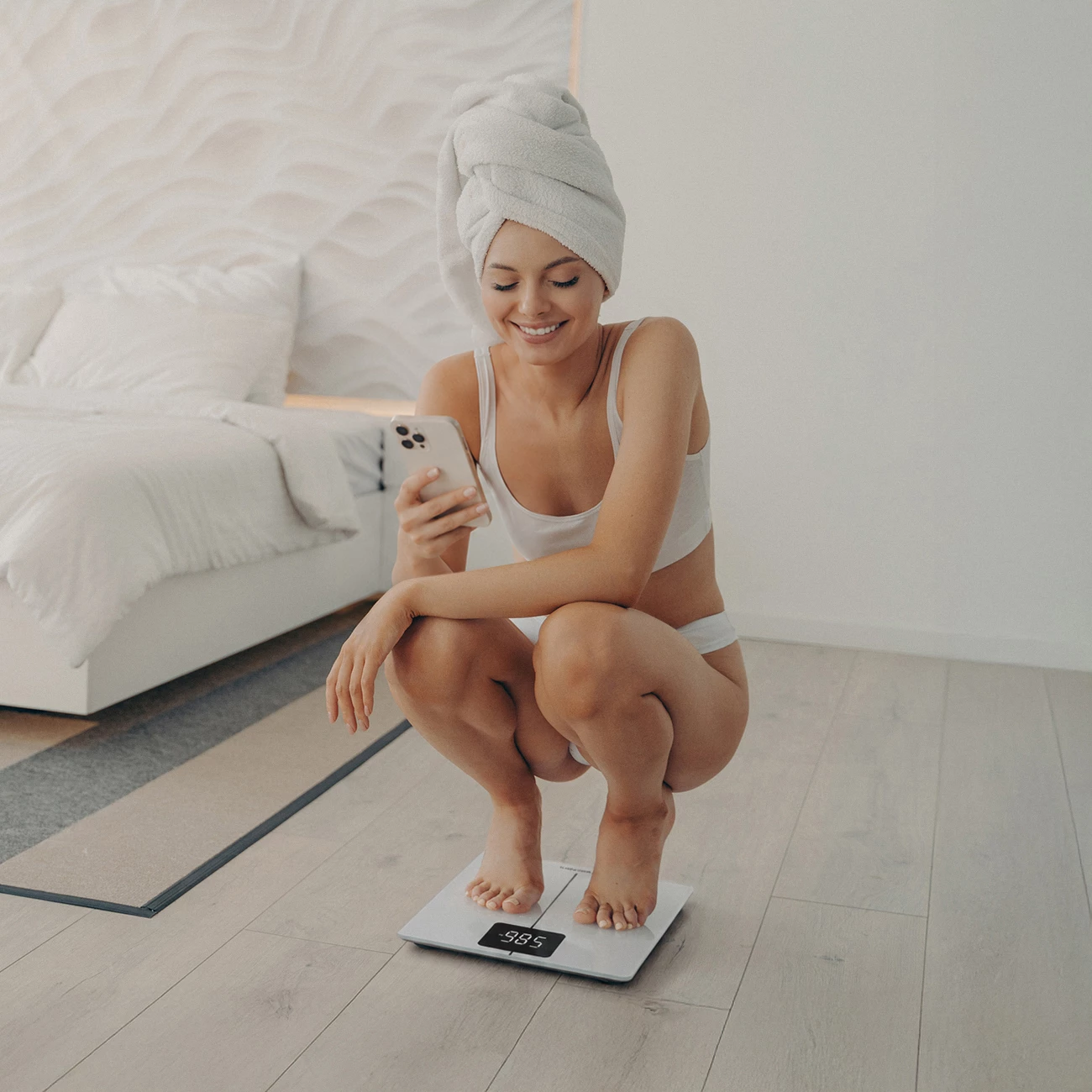 Peshore e mençme Bluetooth Wozinsky WIWL-180 180 kg, e bardhë