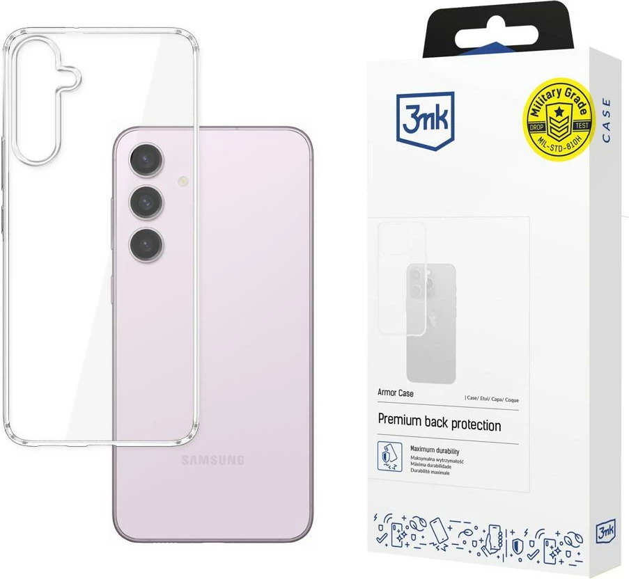 Mbështjellës 3mk Armor Case për Samsung Galaxy S24, Transparent