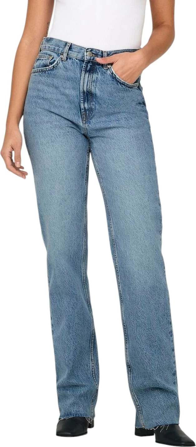 Xhinse për femra Only ONLRILEY LIFE EX HW STR DNM DOT353 NOOS 15315031, blu e çelët denim [Madhësia: W32 L34]