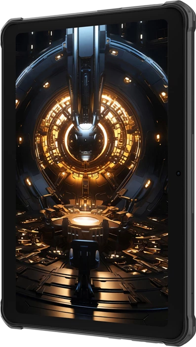 tablet HOTWAV TAB R8 10.1\" HD+ 4GB RAM/128GB 4G LTE Dual SIM Android 14 10800mAh IP68/IP69K MIL-STD-810H, i zi, set me mbështjellës mbrojtës