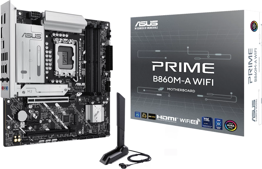 Pllakë amë ASUS PRIME B860M-A WIFI, mATX, LGA1851, DDR5