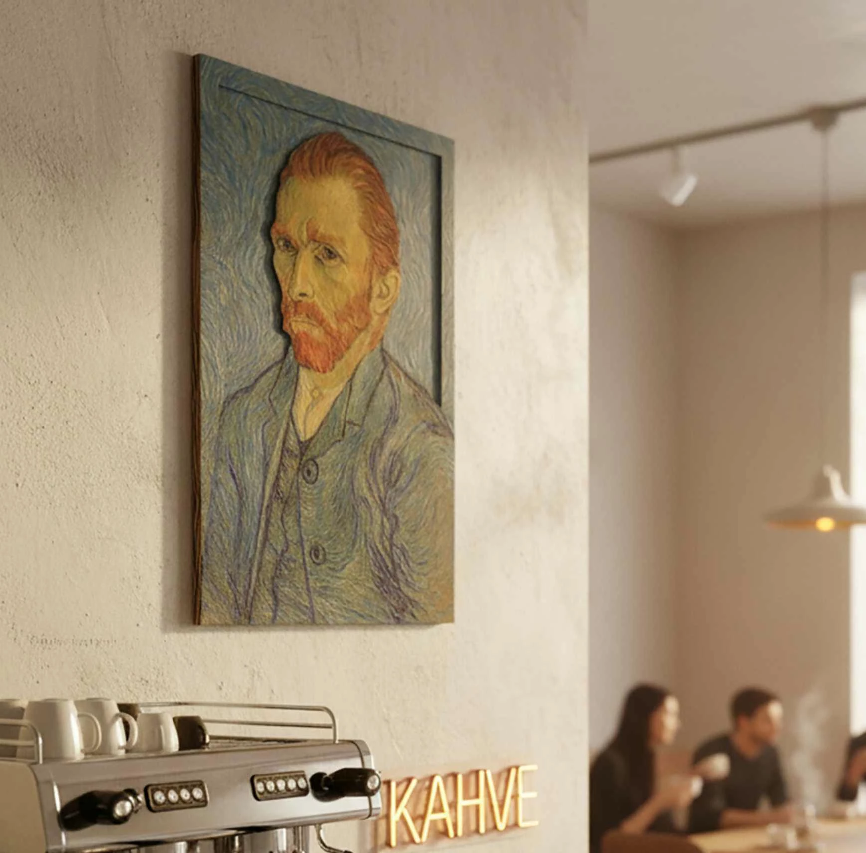 Pikturë dekorative me kornizë MDF, Van
