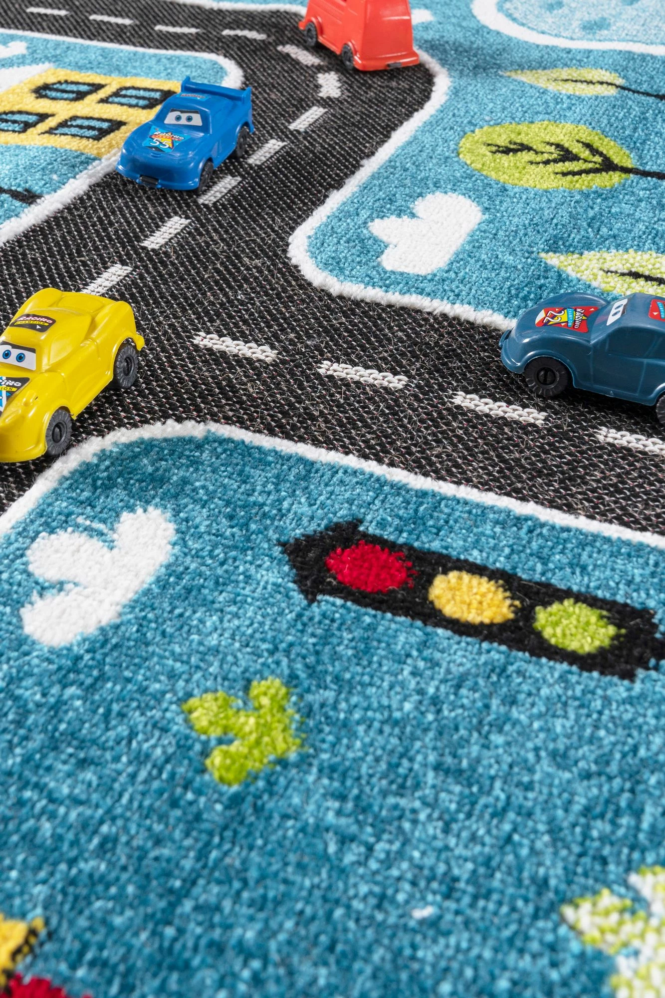 Qilim për fëmijë, ngjyrë kaltër, 200x290cm, Conceptum Hypnose