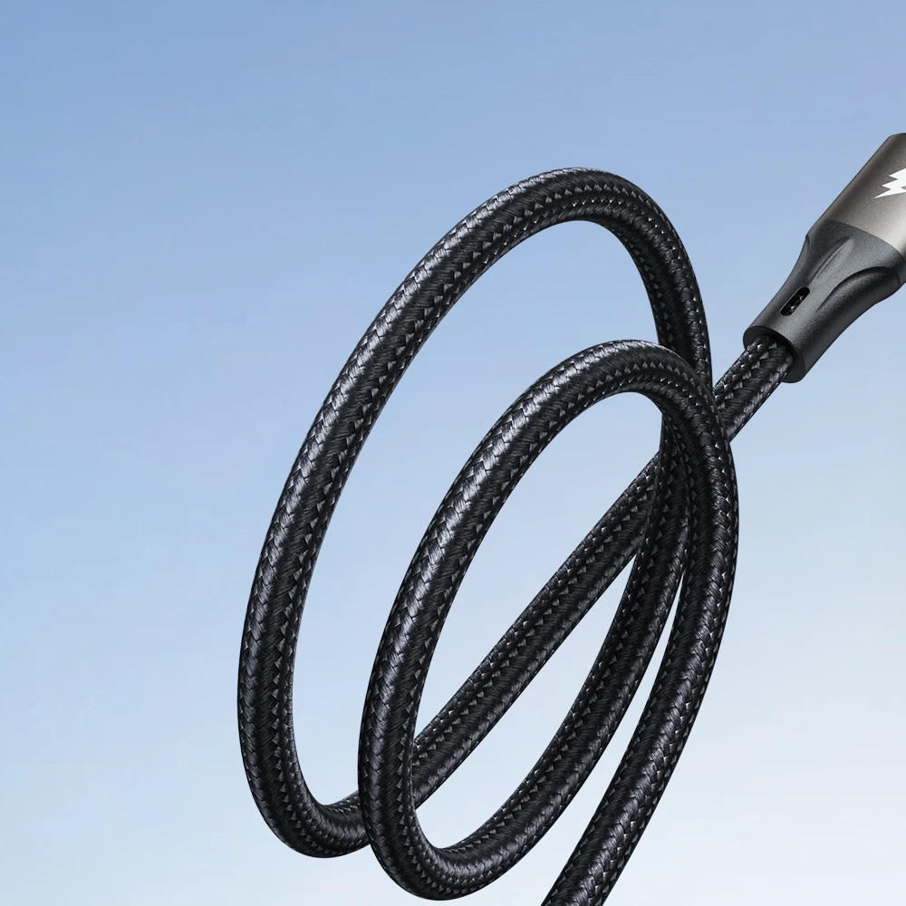 Kabllo karikimi dhe të dhënash Joyroom Light-Speed Series S-A25, USB-A në USB-C, 1.2m, 100W, e zezë